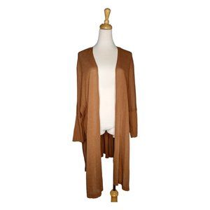 Chico's Lurex Cardigan Cinnamon Brown Size 3 XL